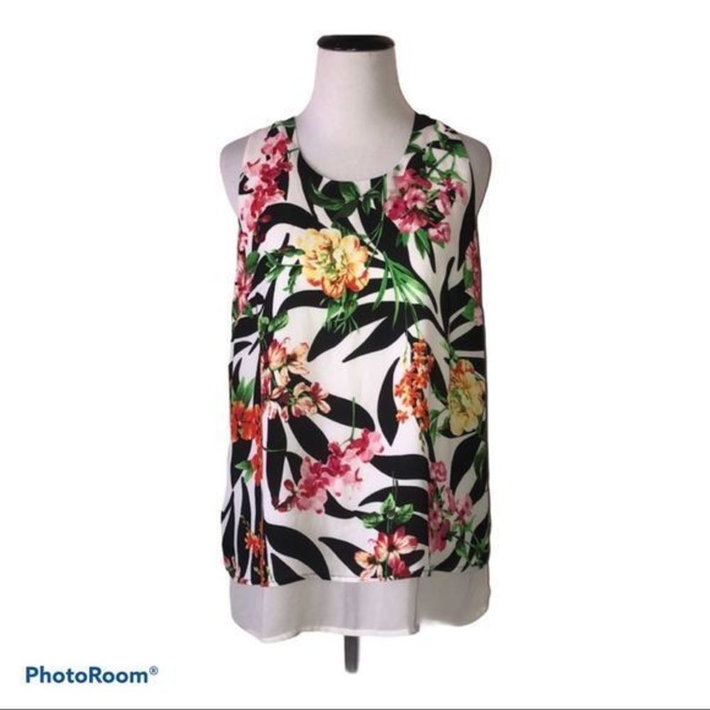 5/$30 🎈 Zac and Rachel small floral sleeveless blouse